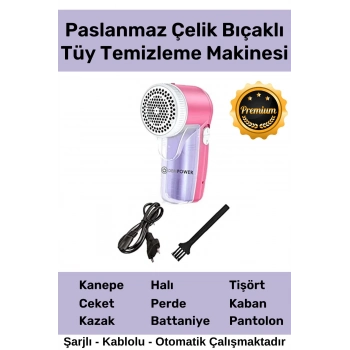 Özel Üretim Şarjlı Kablolu Tiftik Kazak Tüy Toz Takım Elbise Halı Otomatik Tüy Temizleme Makinesi