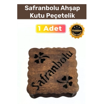 Premium Özel Üretim Ahşap Kavakkontra İmal Edilen Tasarım Safranbolu Kutu Peçetelik