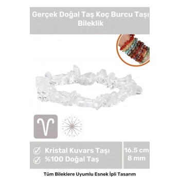 Premium Koç Burcu Enerjisini Yükselten Doğal Taş Bileklik Koç Burçları Burç Unisex Bileklik