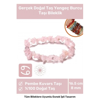 Premium Yengeç Burcu Enerjisini Yükselten Doğal Taş Bileklik Yengeç Burçları Burç Unisex Bileklik