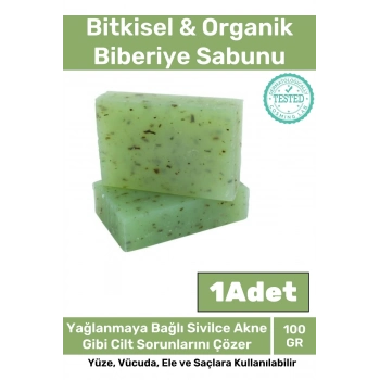 Özel Üretim %100 Doğal Koku Yüz Cilt Beyazlatıcı Organik Nemlendirici Biberiye Sabunu 1 Adet