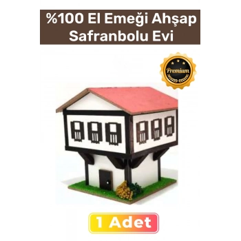 Handmade %100 El Emeği Mdf Üretimi Ahşap Safranbolu Evi Kablolu Gece Lambası