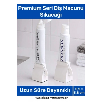 Premium Seri PRatik Taşınabilir Çevirmeli Krem Merhem Diş Macunu Sıkacağı - 2 Adet