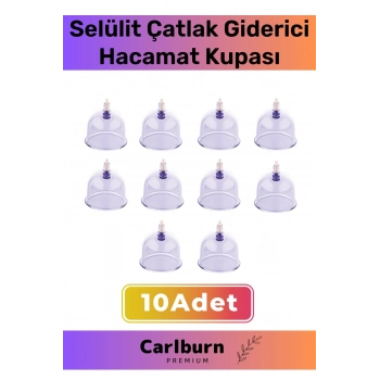 Premium Series Çatlak Vakumlu 5 Numara Hacamat Kupası 10 Adet