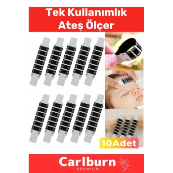 Özel Üretim Hızlı Güvenilir Şerit Bükülebilir Taşınabilir Tek Kullanımlık Ateş Ölçer - 10 Adet