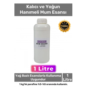 Özel Üretim Kalıcı Yoğun Yağ Bazlı Tüm Ürünlerle Kullanıma Uygun Hamam Hanımeli Mum Esansı 1 LT