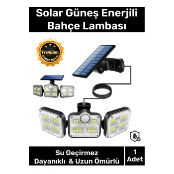 Özel Üretim Su Geçirmez Solar Güneş Enerjili 122 Ledli Hareket Sensörlü Bahçe Sokak 3 Modlu