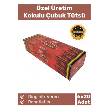 Özel Üretim Dinginlik Veren Meditasyon Çakra Enerji Rahatlatıcı Kokulu Çubuk Tütsü 6 x 20 Adet
