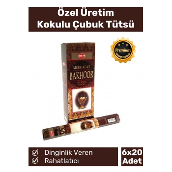 Özel Üretim Dinginlik Veren Meditasyon Çakra Enerji Rahatlatıcı Kokulu Çubuk Tütsü 6 x 20 Adet