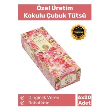 Özel Üretim Dinginlik Veren Meditasyon Çakra Enerji Rahatlatıcı Kokulu Çubuk Tütsü 6 x 20 Adet