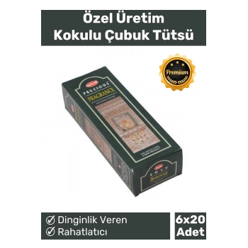 Özel Üretim Dinginlik Veren Meditasyon Çakra Enerji Rahatlatıcı Kokulu Çubuk Tütsü 6 x 20 Adet