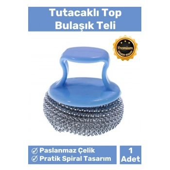 Özel Üretim Pratik Dayanıklı Paslanmaz Çelikten Üretilmiş Çok Tutacaklı Top Bulaşık Teli