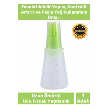 Premium Seri Dayanıklı Uzun Ömürlü Damlatılabilir Sürülebilir Silikon Ucu Fırçalı Yağdanlık