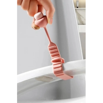 Özel Üretim Pratik Hijyenik Çözüm Sunan Temizlenebilir Silikon Klozet Kapağı Kaldırma Aparatı 1 Adet