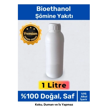 Doğal Saf Temiz Çevre Dostu Sıvı Koku Yapmayan Şömine Yakıtı 1 Litre