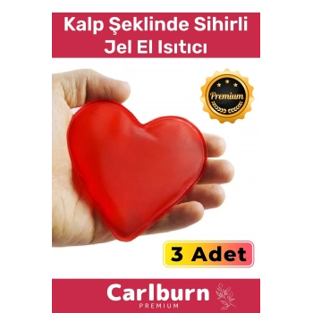 Premium Özel Üretim Kalp Şeklinde El Isıtıcısı Sihirli Jel Isıtıcı Torba Kalpli Cep Sobası 3lü Set