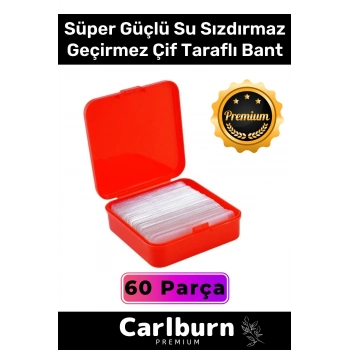 Özel Üretim Süper Güçlü Yapışkan Kolay Çıkarılabilir Çok Amaçlı 60 Parça Çift Taraflı Şeffaf Bant