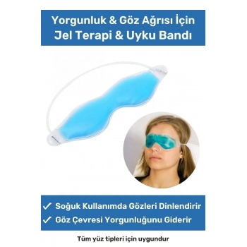 Özel Üretim Soğuk Sıcak Uygulama Göz Terapi Bandı Işık Önleyici Göz Dinlendirme Jel Uyku Bandı