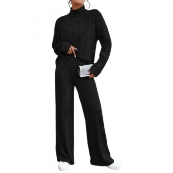 Özel Seri Oversize Rahat Şık Tasarım Siyah Alt Üst Kadın Eşofman Siyah Takım