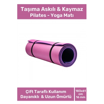 Özel Konfor Modeli Çift Taraflı Kaymaz Silinebilir Antibakteriyel Yoga Meditasyon Minderi 16mm Mat