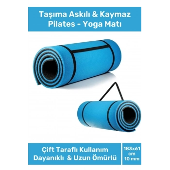 Özel Konfor Modeli Çift Taraflı Kaymaz Silinebilir Antibakteriyel Yoga Meditasyon Minderi 10mm Mat
