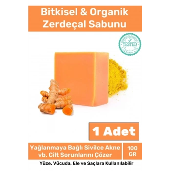 Özel Doğal Güzel Kokulu El Yüz Saç Vücut Cilt Orijinal Zerdeçal Ekstraktı Sabunu