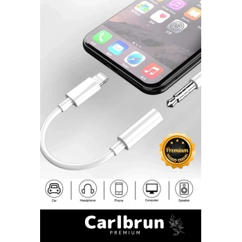 Iphone 15 14 13 12 11 X 8 7 Plus Ipad Uyumlu Lightning Uyumlu Kulaklık Çevirici Aux Dönüştürücü