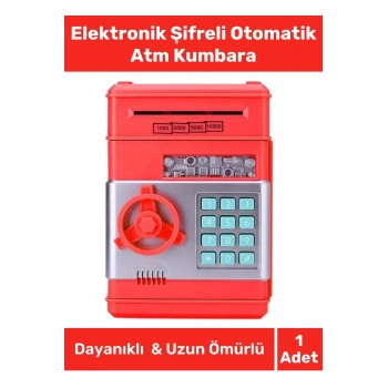 Özel Üretim Abs Plastik Pilli Otomatik Kağıt Bozuk Para Elektronik Şifreli Atm Kumbara