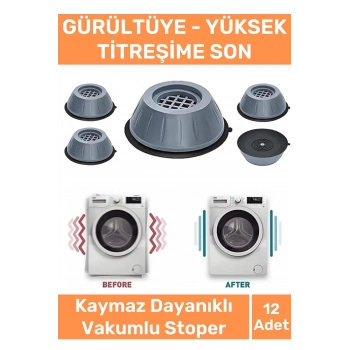 Özel Üretim Gürültü Engelleyici Titreşim Önleyici Kauçuk Çamaşır Bulaşık Makinesi 12 Adet Ayak Pedi