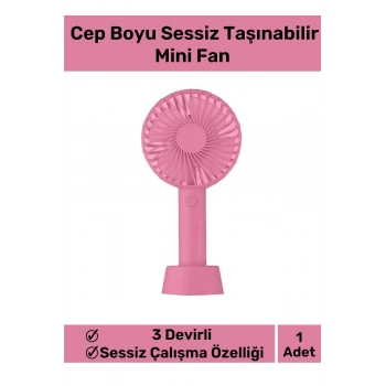 Özel Üretim Usb Şarjlı 3 Kademeli Sessiz Taşınabilir Mini Fan Pervaneli Soğutucu Küçük Vantilatör