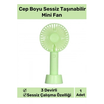 Özel Üretim Usb Şarjlı 3 Kademeli Sessiz Taşınabilir Mini Fan Pervaneli Soğutucu Küçük Vantilatör