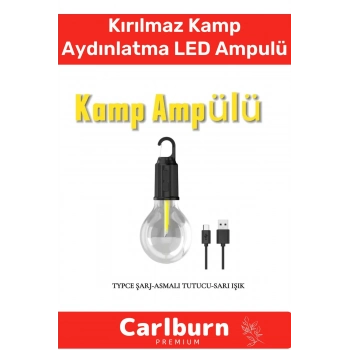 Özel Üretim 3 Modlu Su Geçirmez Taşınabilir Kablosuz Kırılmaz Kamp Aydınlatma Şarjlı LED Ampulü