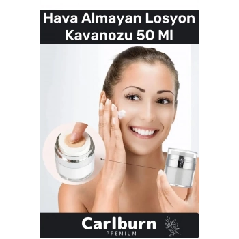 Premium Üretim Yüksek Kaliteli Vakum Basınç  Hava Almayan Geçirmeyen Krem Losyon Kavanozu 50 Ml