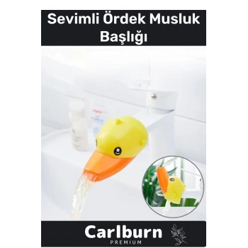 Özel Üretim Dayanıklı PRatik Kolay Montaj Çocuk İlgi Çekici Eğlenceli Sevimli Ördek Musluk Başlığı