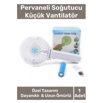 Cep Boyu Usb Şarjlı 3 Kademeli Sessiz Taşınabilir Mini Fan Pervaneli Soğutucu Küçük Vantilatör