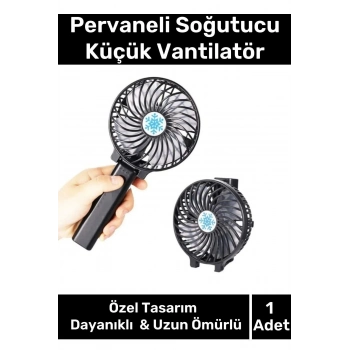 Cep Boyu Usb Şarjlı 3 Kademeli Sessiz Taşınabilir Mini Fan Pervaneli Soğutucu Küçük Vantilatör