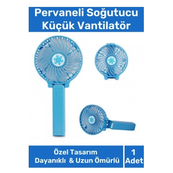Taşınabilir Cep Boyu Usb Şarjlı 3 Kademeli Sessiz Mini Fan Pervaneli Soğutucu Küçük Vantilatör
