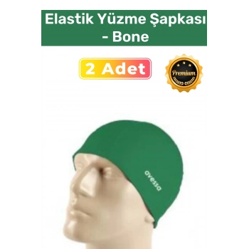 Özel Üretim Su Geçirmez Silikon Yüzücü Havuz Ve Deniz Bonesi Elastik Yüzme Şapkası 2li Set