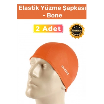 Özel Üretim Su Geçirmez Silikon Yüzücü Havuz Ve Deniz Bonesi Elastik Yüzme Şapkası 2li Set