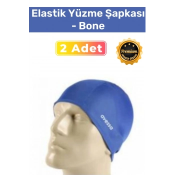 Özel Üretim Su Geçirmez Silikon Yüzücü Havuz Ve Deniz Bonesi Elastik Yüzme Şapkası 2li Set