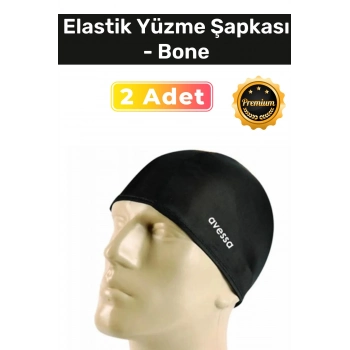 Özel Üretim Su Geçirmez Silikon Yüzücü Havuz Ve Deniz Bonesi Elastik Yüzme Şapkası 2li Set
