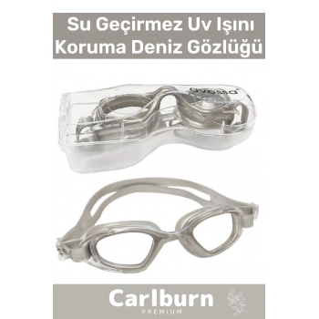 Premium Ayarlanabilir Kayış Su Geçirmez Uv Işını Koruma Silikon Plastik Antifog Kutulu Deniz Gözlüğü