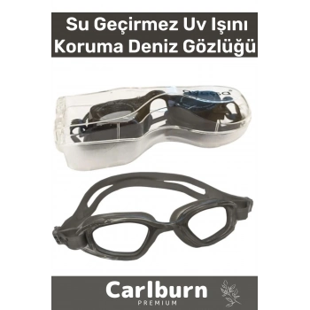Premium Ayarlanabilir Kayış Su Geçirmez Uv Işını Koruma Silikon Plastik Antifog Kutulu Deniz Gözlüğü