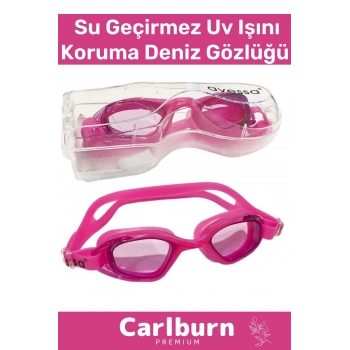Premium Ayarlanabilir Kayış Su Geçirmez Uv Işını Koruma Silikon Plastik Antifog Kutulu Deniz Gözlüğü