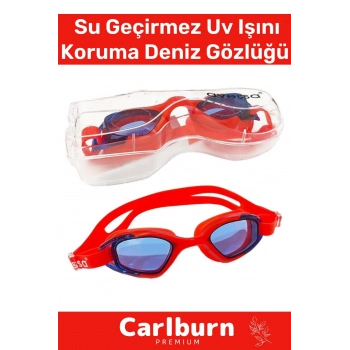 Premium Ayarlanabilir Kayış Su Geçirmez Uv Işını Koruma Silikon Plastik Antifog Kutulu Deniz Gözlüğü