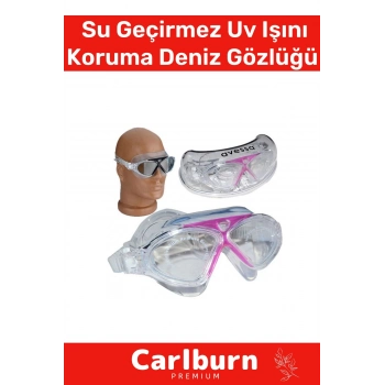 Premium Ayarlanabilir Kayış Su Geçirmez Uv Işın Koruma Yetişkin Plastik Antifog Kutulu Deniz Gözlüğü