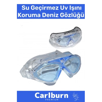 Premium Ayarlanabilir Kayış Su Geçirmez Uv Işın Koruma Yetişkin Plastik Antifog Kutulu Deniz Gözlüğü