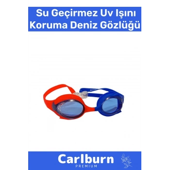 Deluxe Ayarlanabilir Kayış Su Geçirmez Uv Işını Koruma Silikon Plastik Antifog Çocuk Deniz Gözlüğü