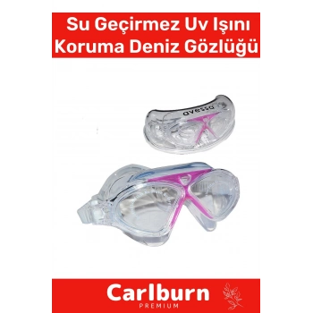 Premium Ayarlanabilir Kayış Su Geçirmez Uv Işını Koruma Buğu Yapmaz Antifog Kutulu Deniz Gözlüğü