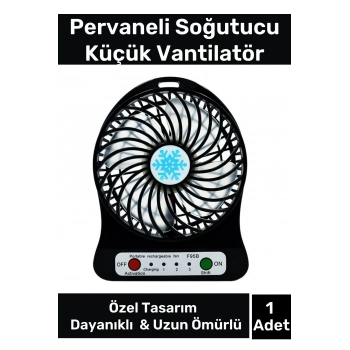 Özel Üretim Usb Şarjlı 3 Kademeli Sessiz Taşınabilir Mini Fan Pervaneli Soğutucu Küçük Vantilatör